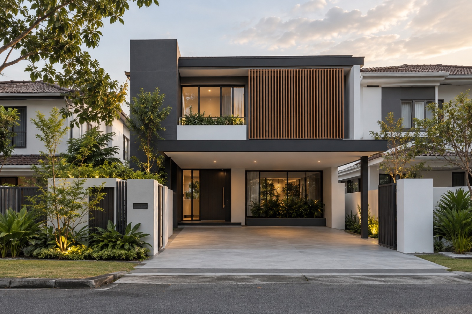 Renovasi fasad rumah teres moden
