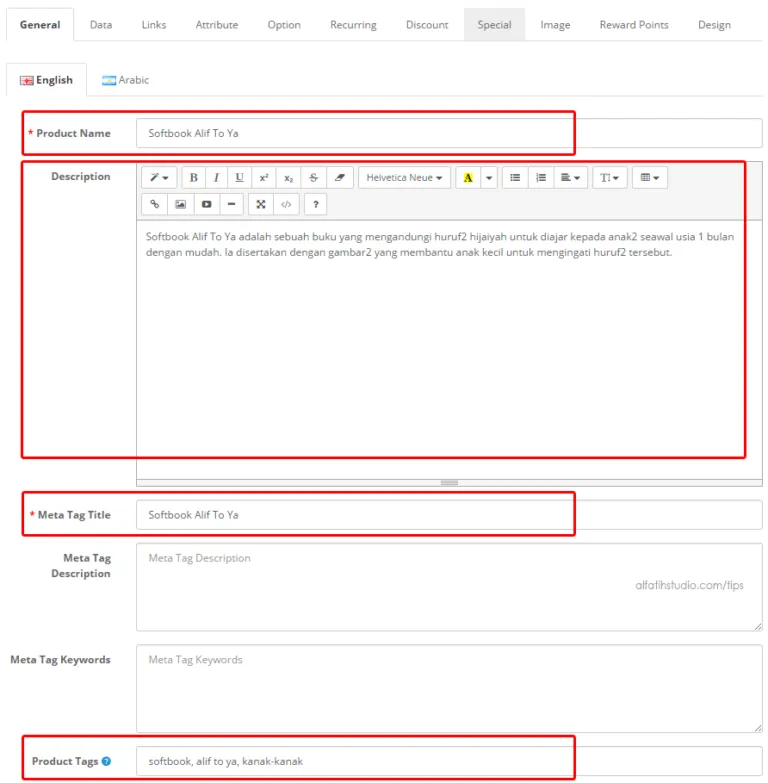 Cara Masukkan Produk dalam Opencart 2.0