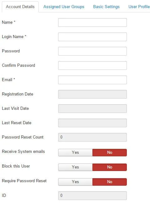 Cara Membina User di Laman Web Joomla
