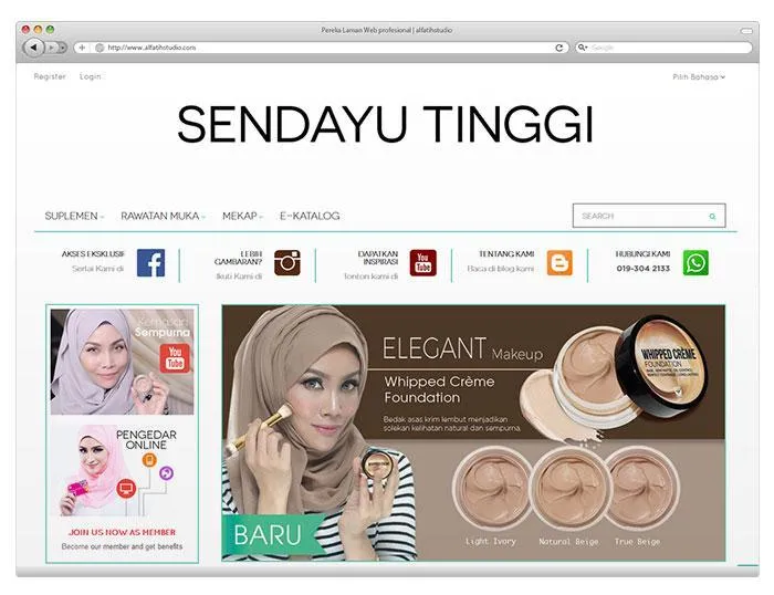 Paparan projek website Laman Web SendayuTinggi oleh Alfatih Studio