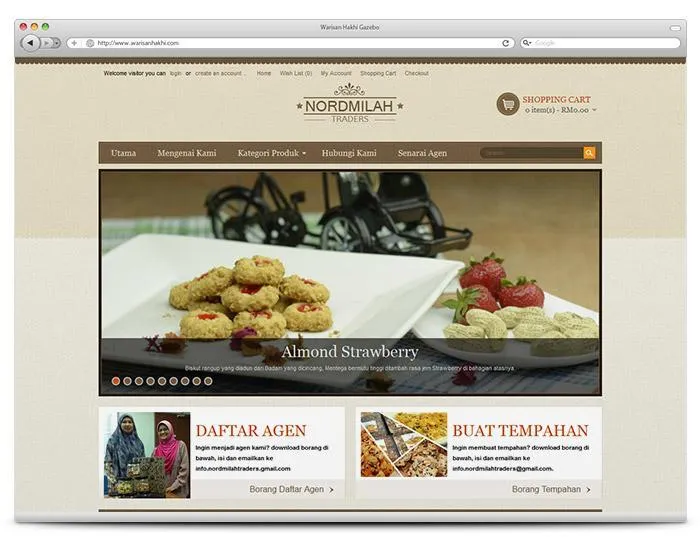 Website project preview: Nordmilah Traders — E-Commerce Website by alfatihstudio