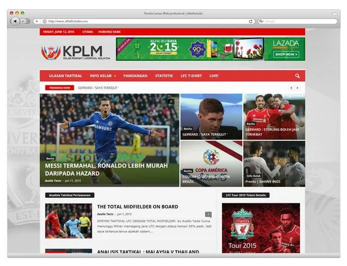 Website project preview: KPLM — Blog by alfatihstudio