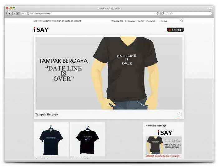 Website project preview: Isay.com.my — Website by alfatihstudio