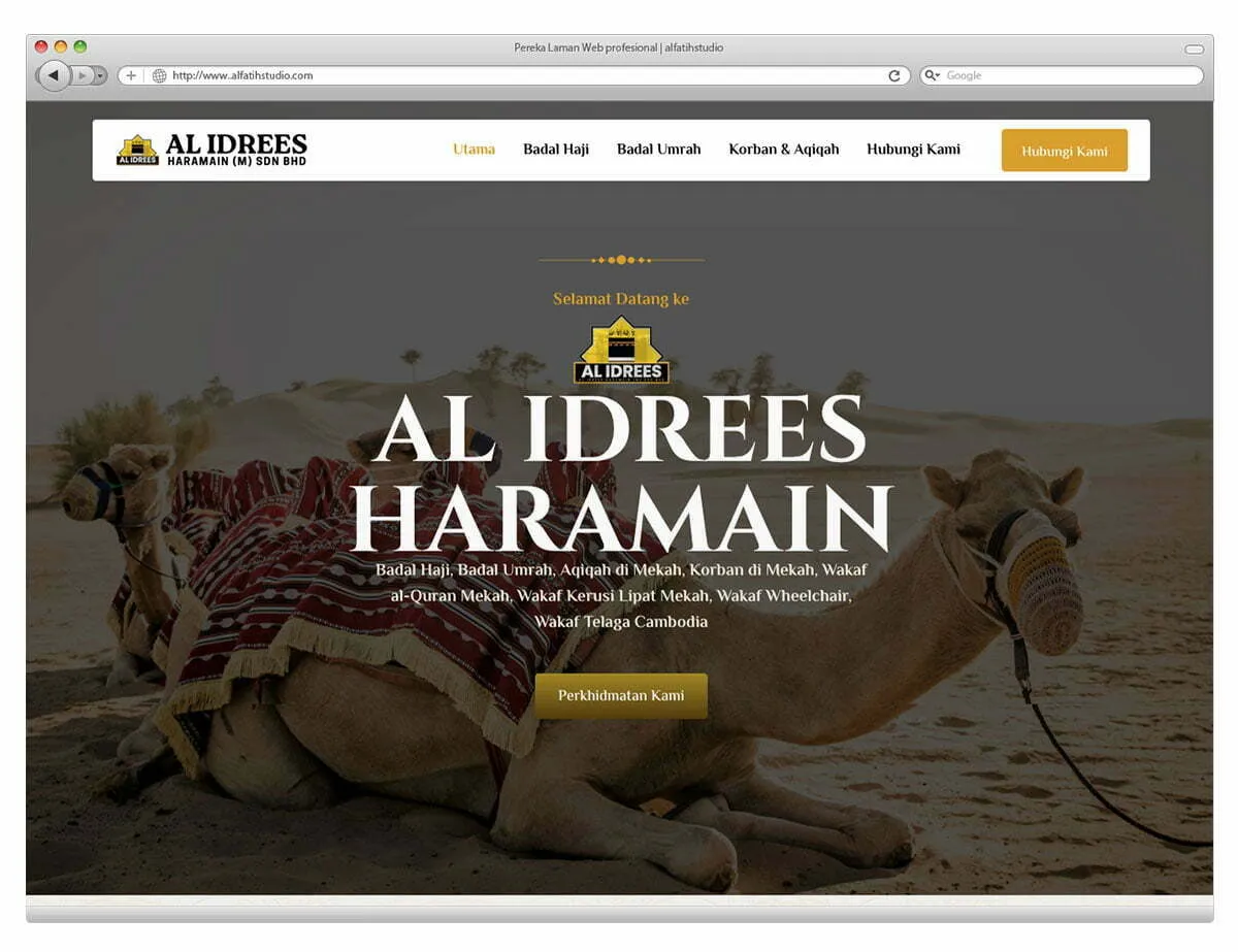 Mockup website alidrees