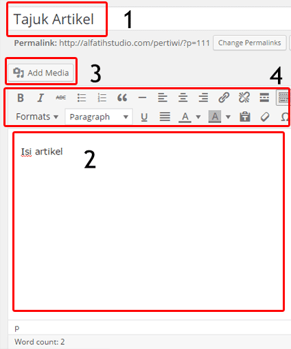 Cara Masukkan Artikel di WordPress