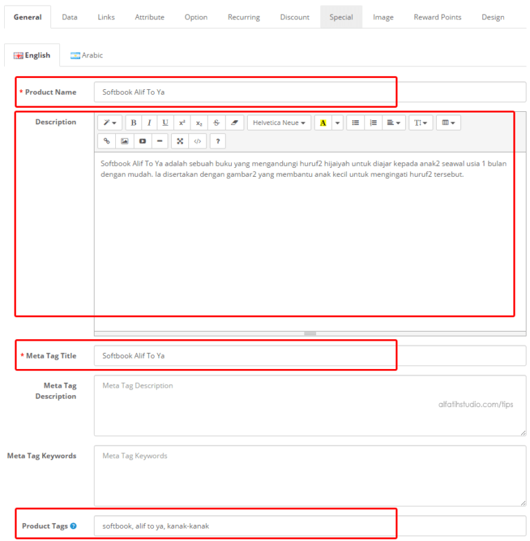 Cara Masukkan Produk dalam Opencart 2.0