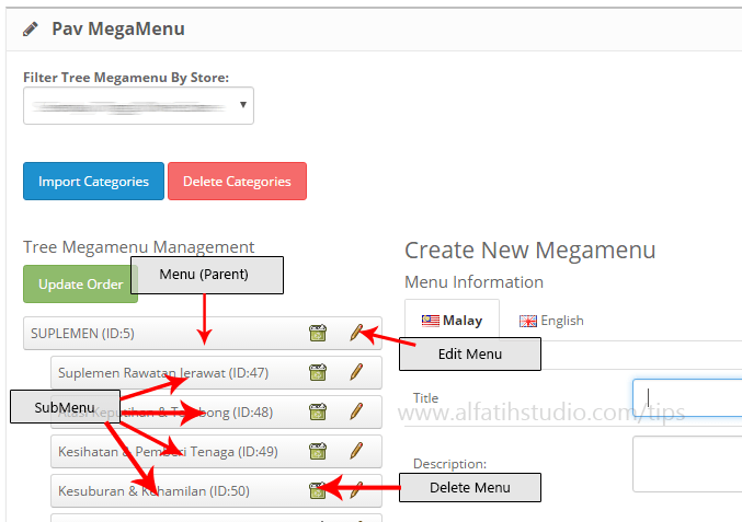 Cara Edit Menu – Pav MegaMenu