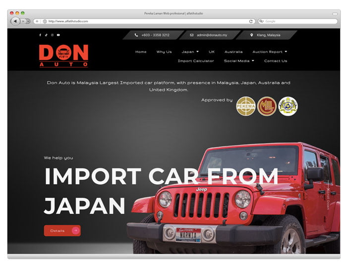 Website DON Auto