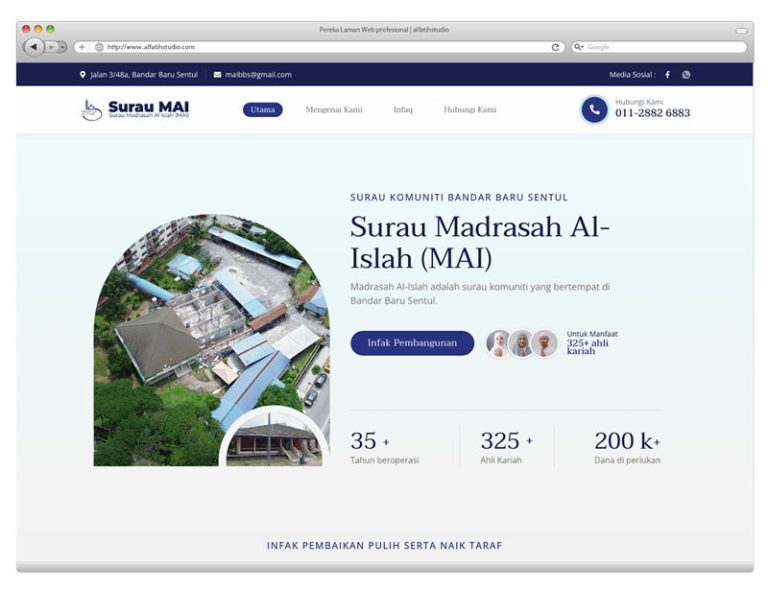 Website Surau Madrasah Al-Islah (MAI)