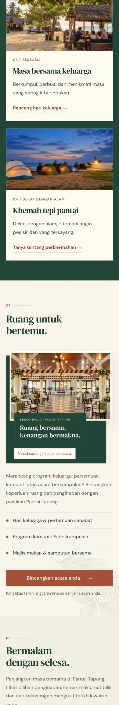 Halaman utama penuh — mobile — sambungan 3